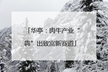 华亭：肉牛产业“犇”出致富新赛道